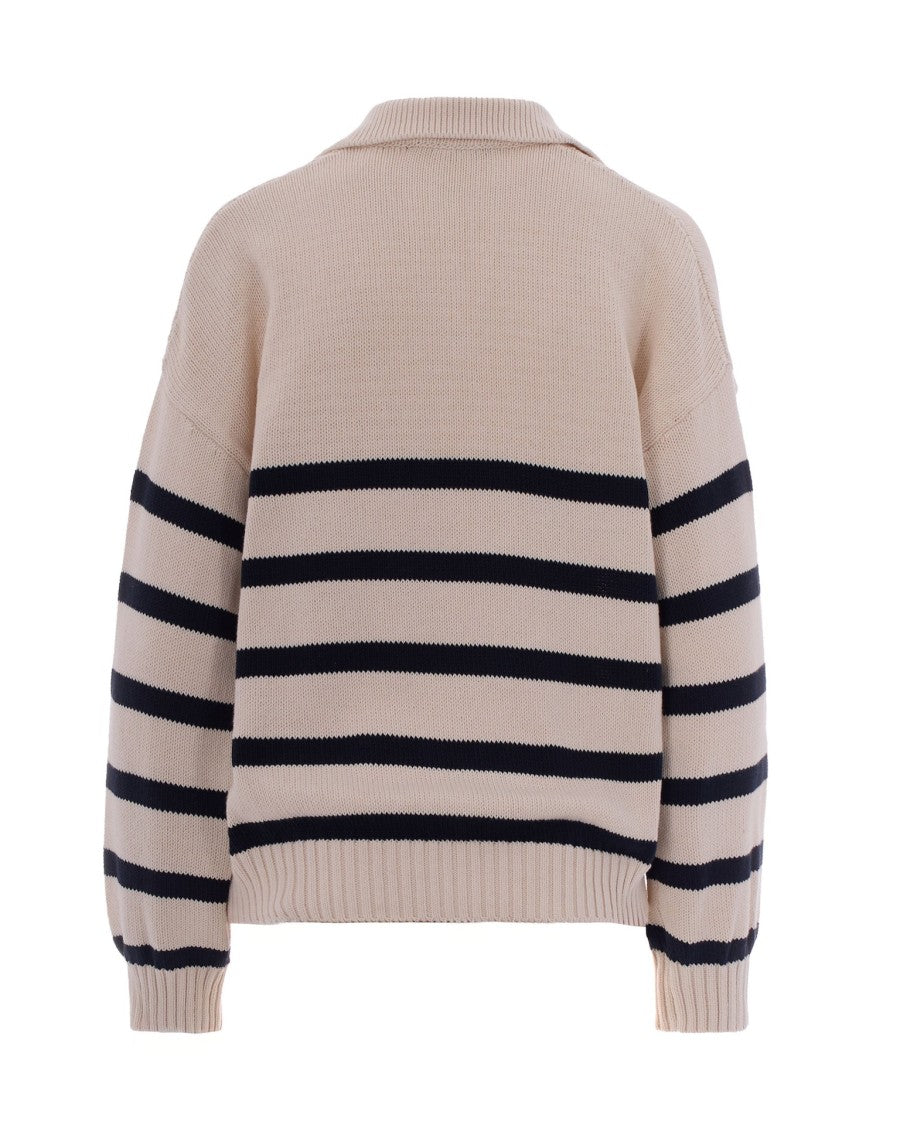 Max Mara Striped Knit Polo