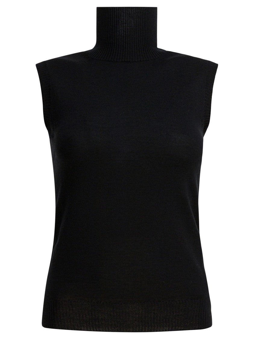 Max Mara Mock Neck Sleeveless
