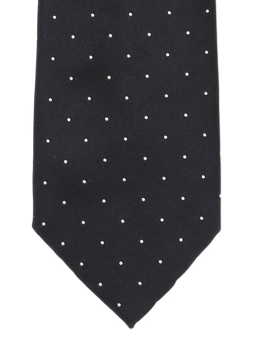 Tom Ford Polka Dot Tie, In Black Mulberry Silk
