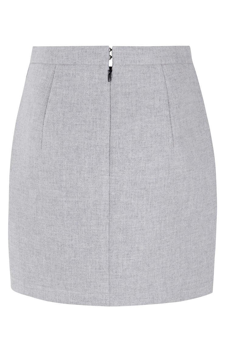 Pinko Textured Laminated Gauze Mini Skirt