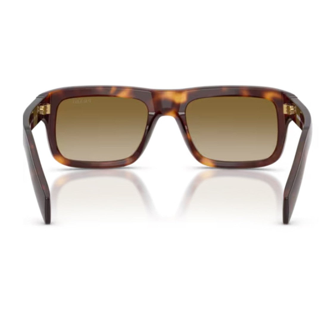 Prada Havana Pr D11s Oversized Rectangular Sunglasses
