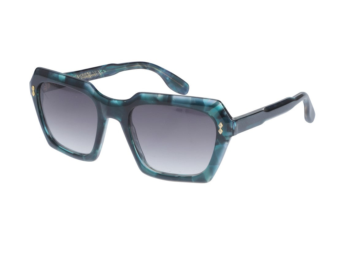 Kador Gold Klara Glamour Marbled Oversized Square Sunglasses