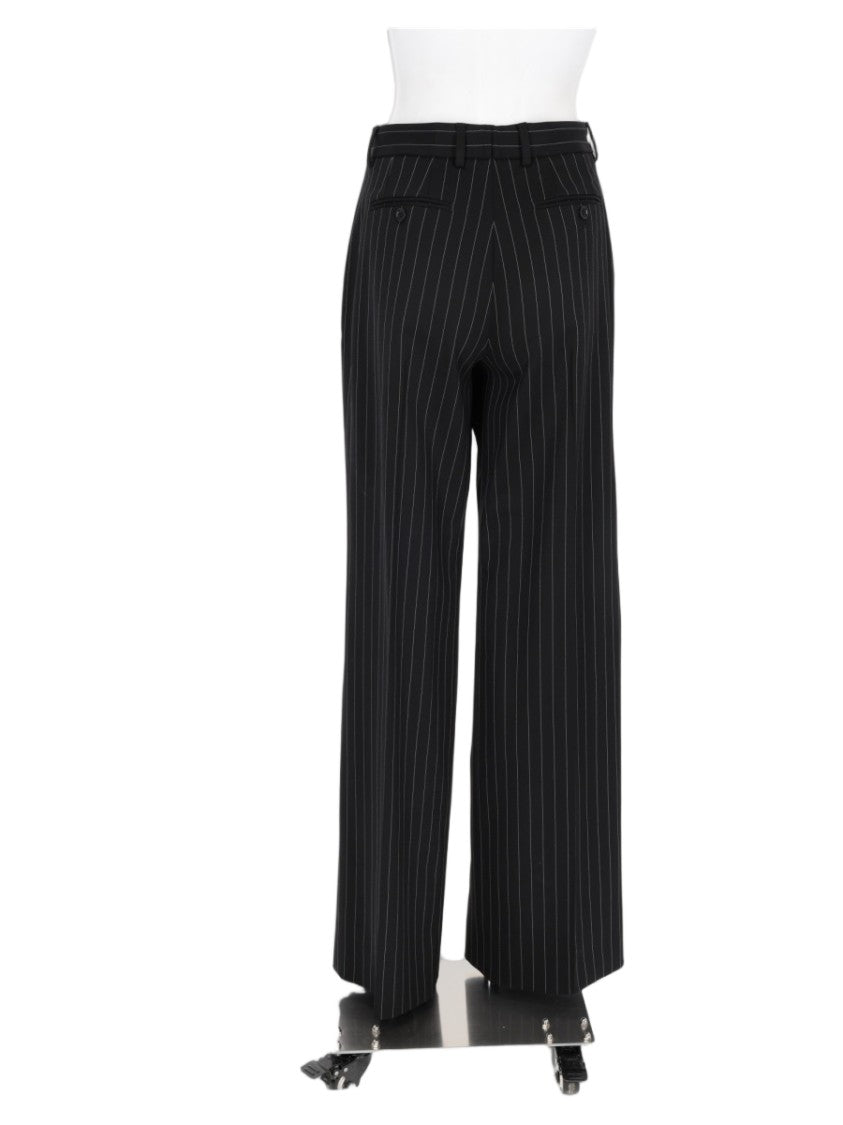 Dolce & Gabbana Multicolour Pinstripe Tailored Straight-Leg Pants