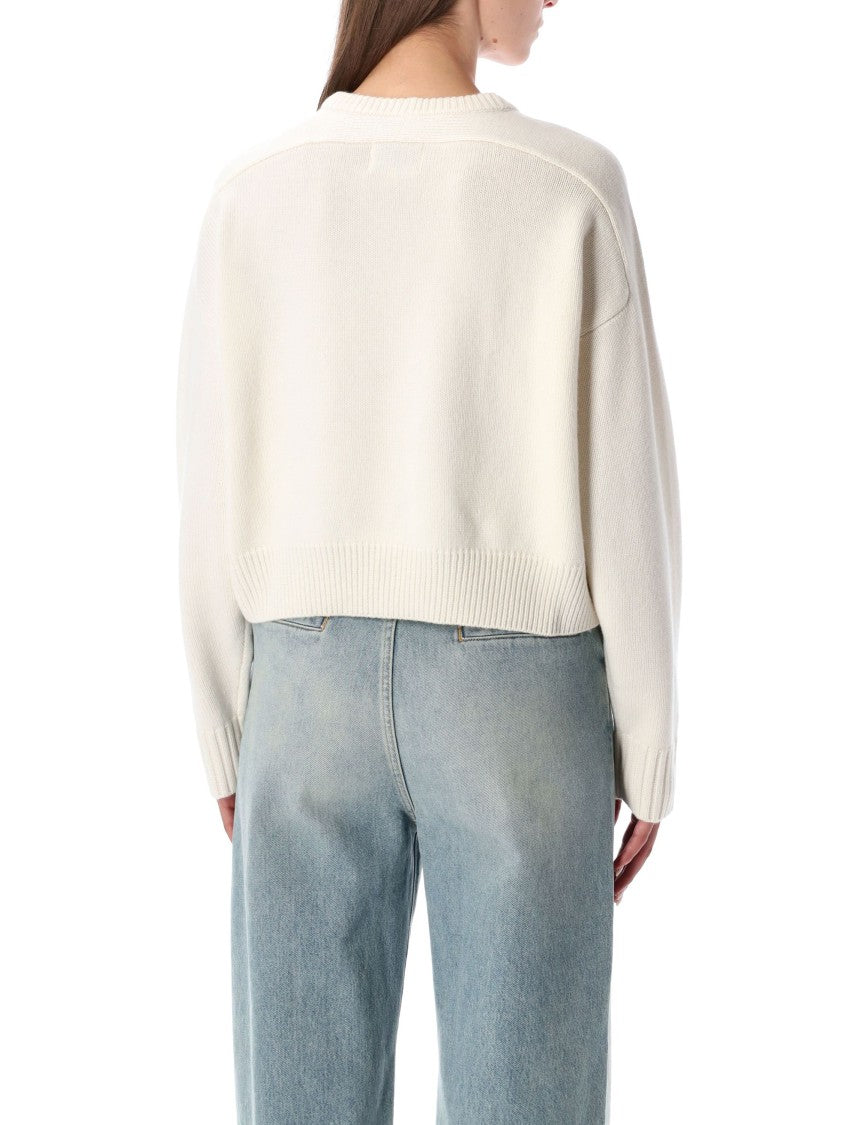 Loulou Studio Bruzzi Cropped Wool And Cashmere Sweater