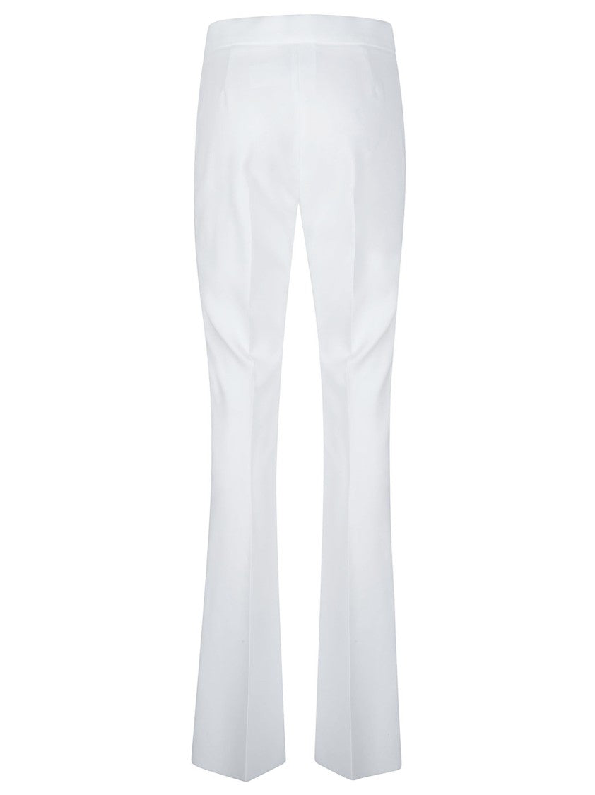 Max Mara Tailored White Pants With Straight-Leg Silhouette