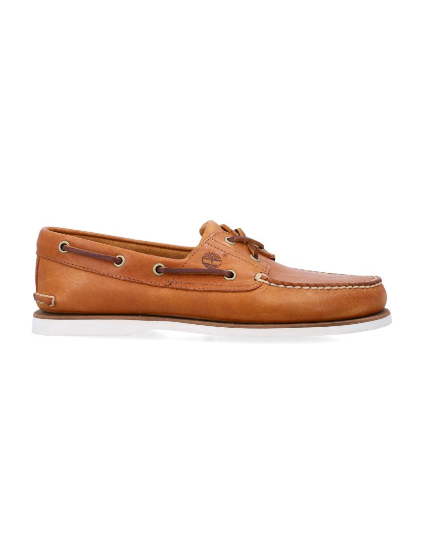 Timberland Brown 2 Eye Leather Boat Shoes
