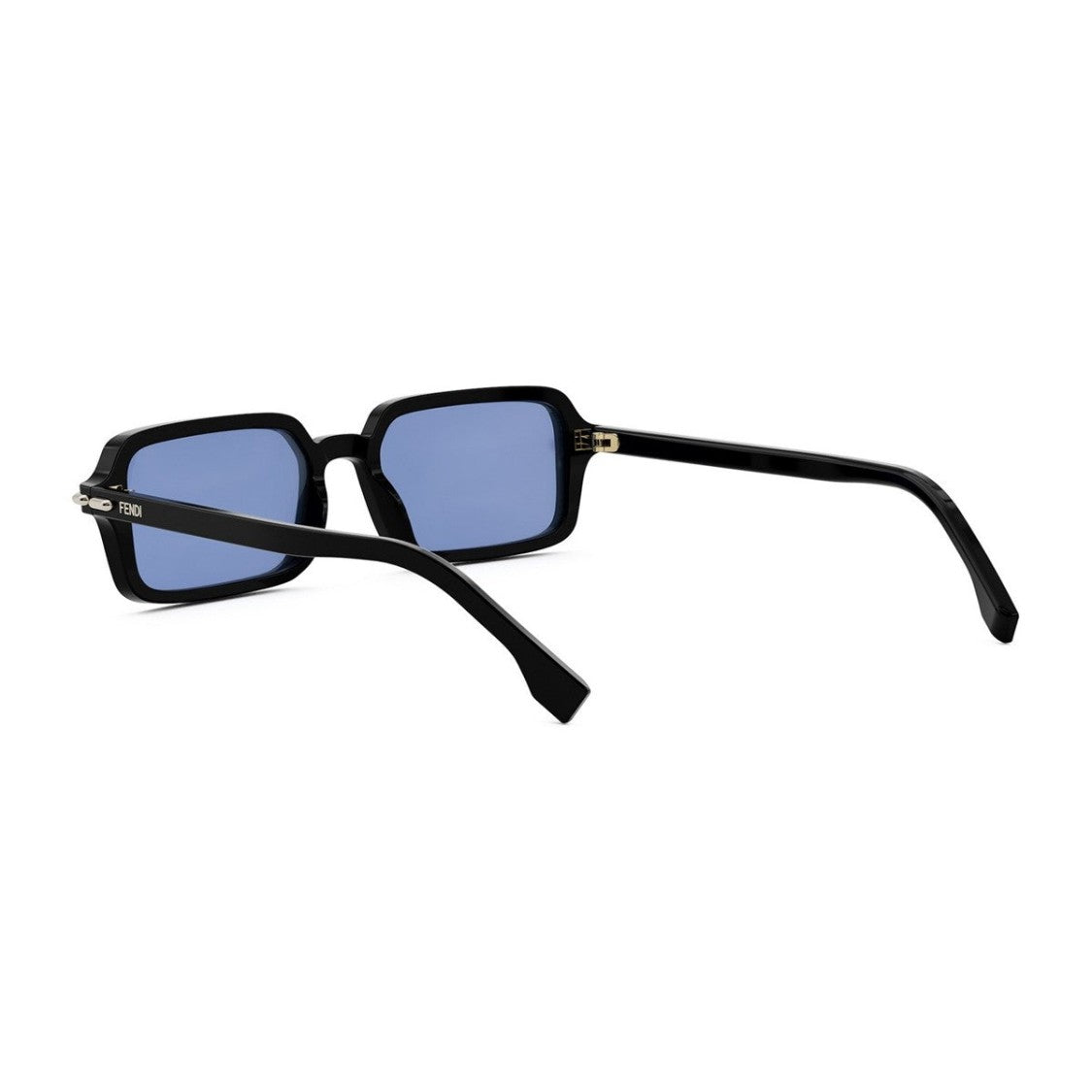 Fendi Black Fendi Selleria Rectangular Acetate Sunglasses