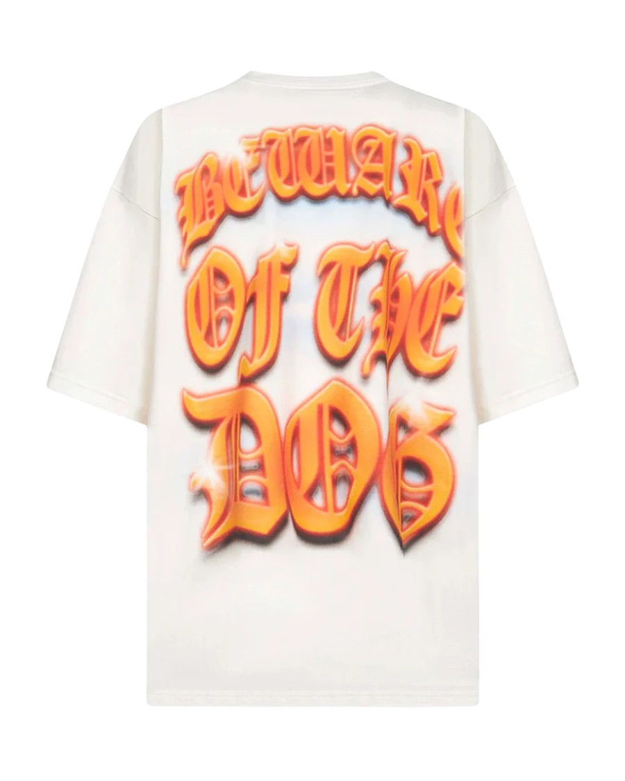 Pdf Oversized Cotton T-Shirt With Fierce Graphic Print