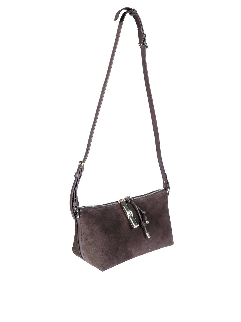 Furla Debby Soft Suede Mini Shoulder Bag