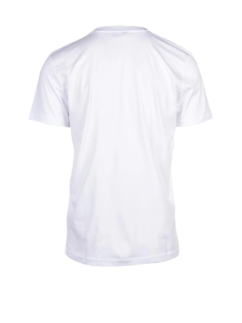 Dolce & Gabbana White Heart-Camouflage Print Cotton T-Shirt