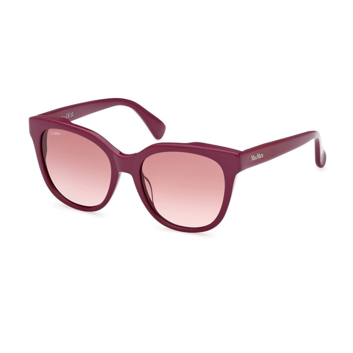 Max Mara Pink Mm0068 Acetate Geometric Sunglasses