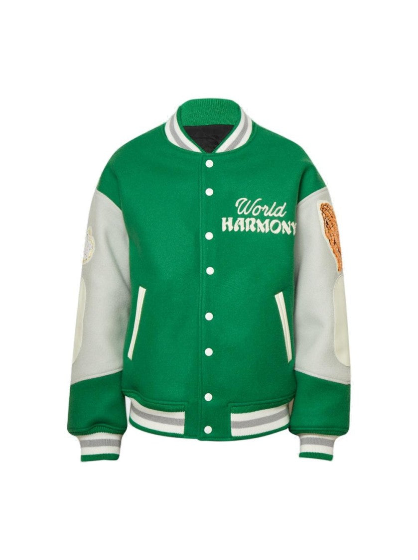 Saint Mxxxxxx X Shermer Academy Pigen Varsity Jacket