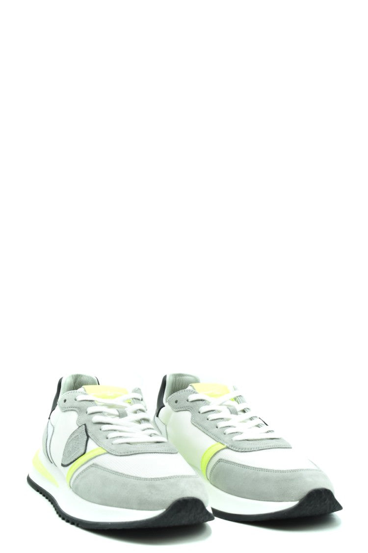 Philippe Model Multicolor Low-Profile Fabric Sneakers With Neon Accents