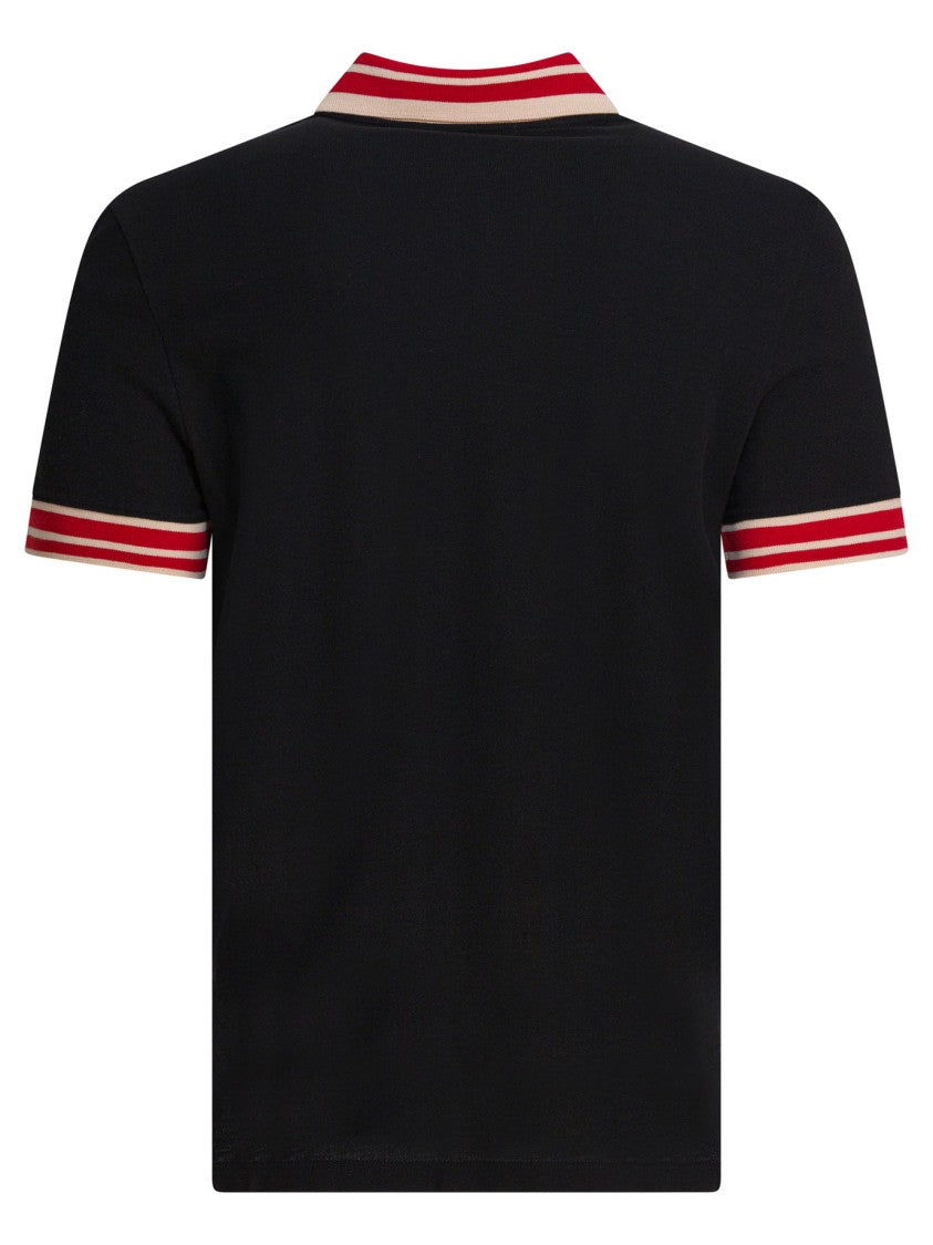 Valentino Short-Sleeve Polo Shirt With Contrast Collar