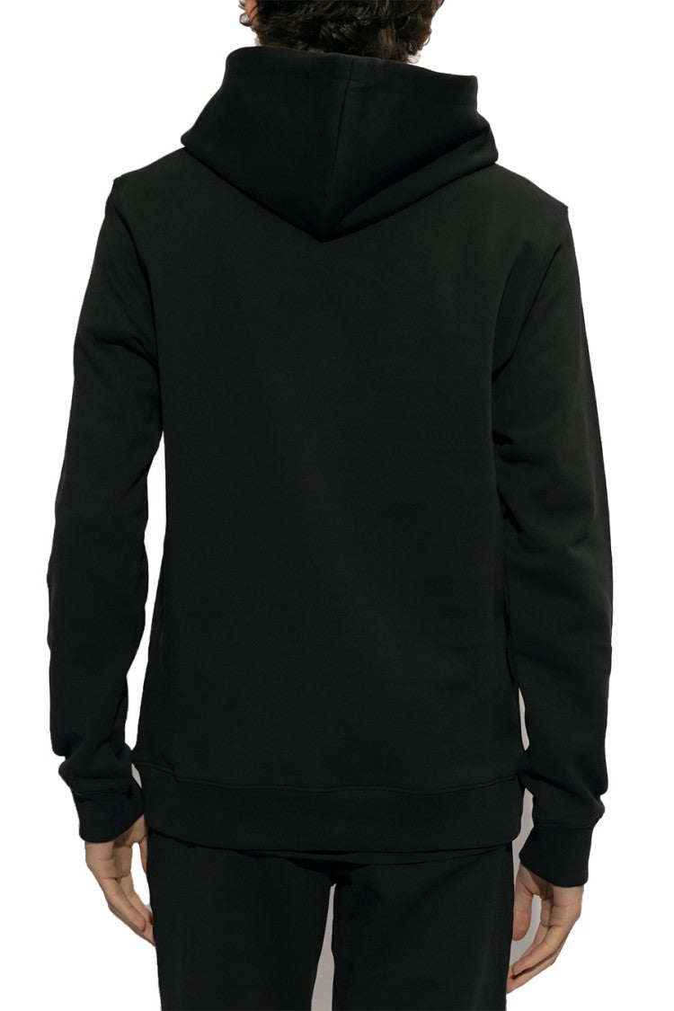 Moschino Black Cotton Teddy-Bear Logo Hoodie