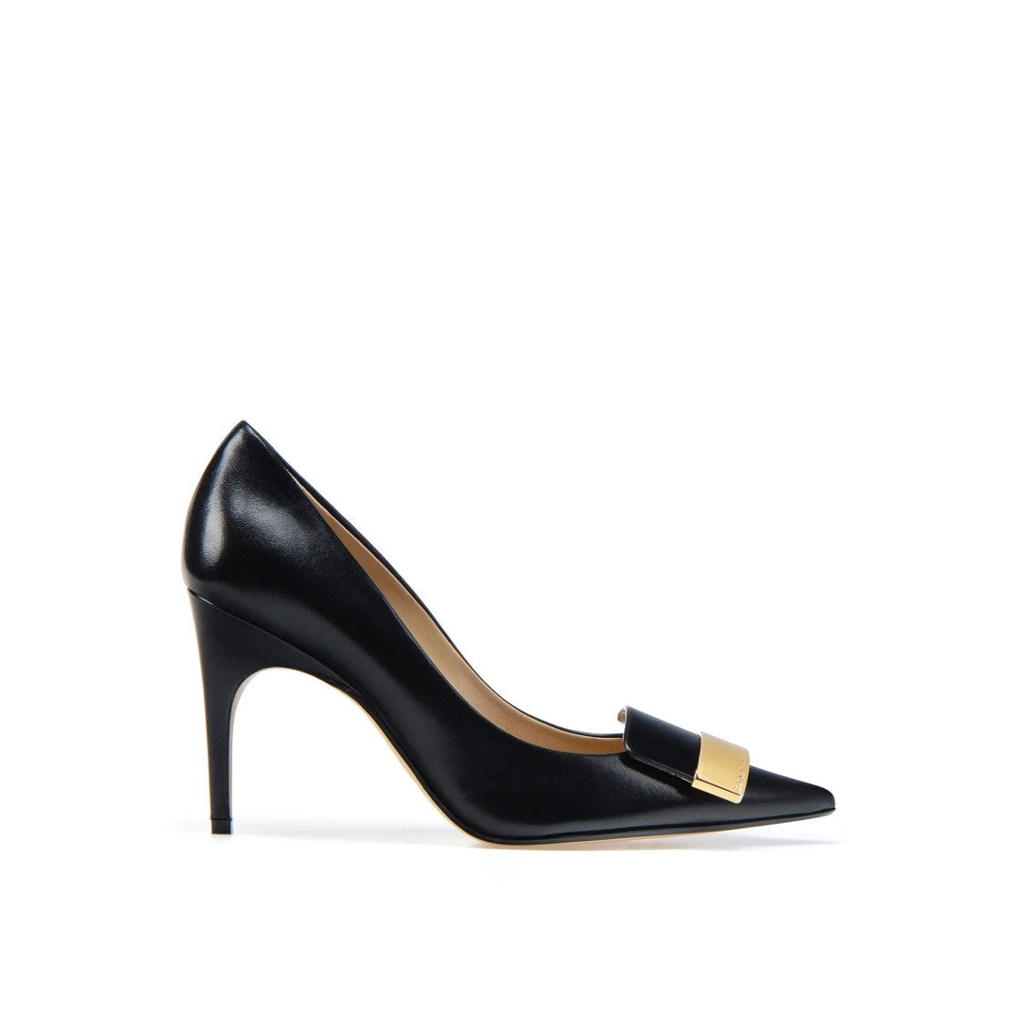 Sergio Rossi Sr1 Leather Pumps With Pointed Toe And Distinctive Design