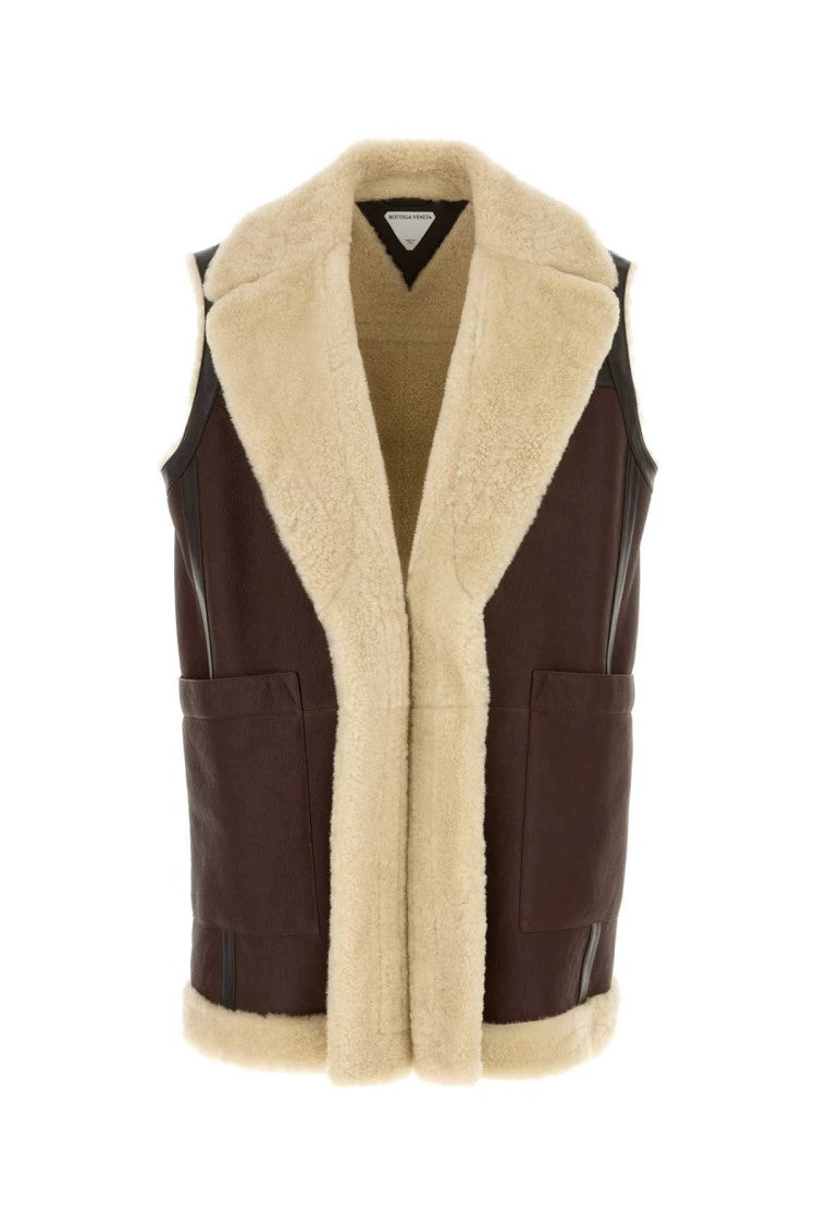 Bottega Veneta Brown Leather Vest