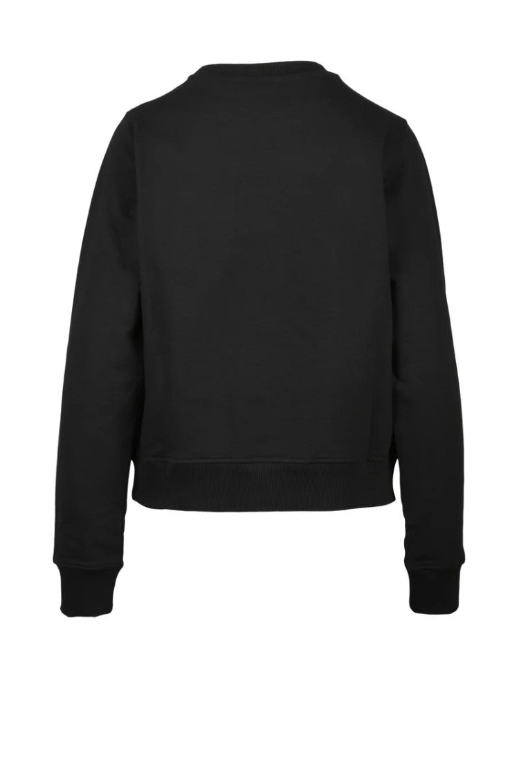 Diesel Black Cotton Women's Cropped Sweatshirt
