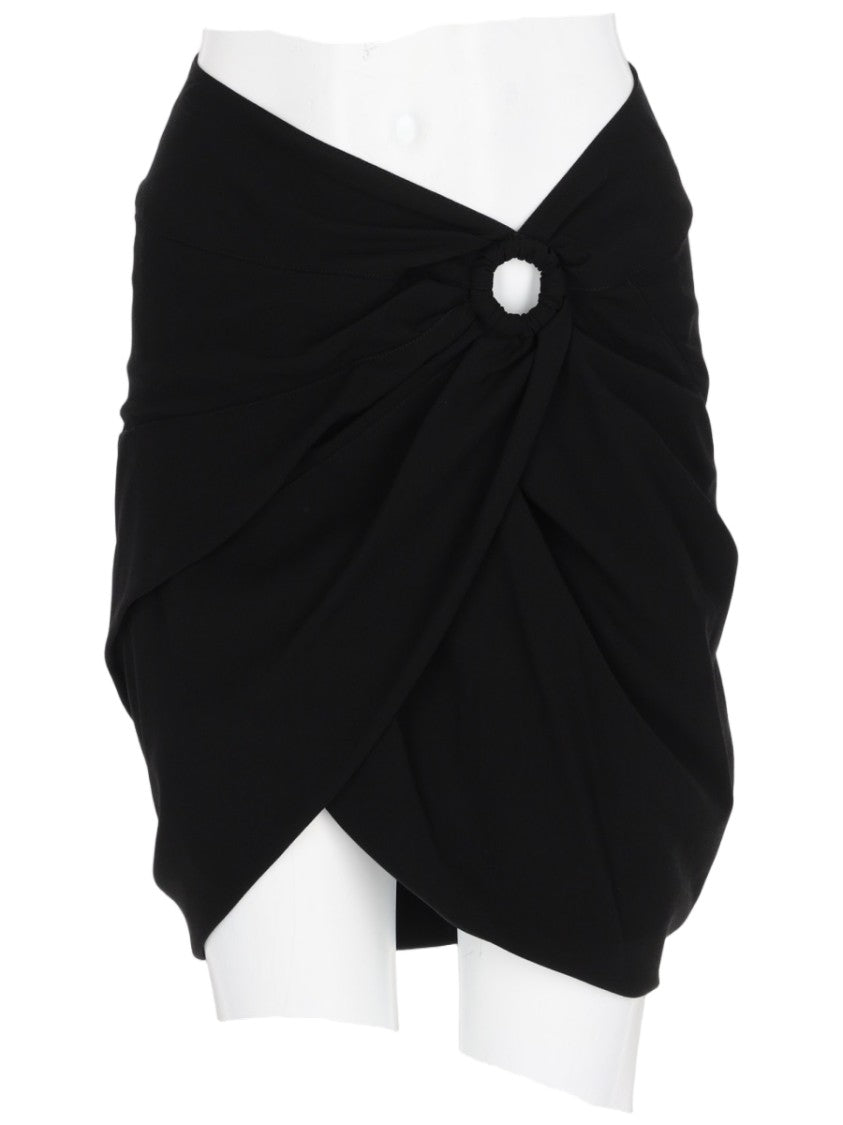 Isabel Marant Draped Mini Skirt With Circular Ring Detail