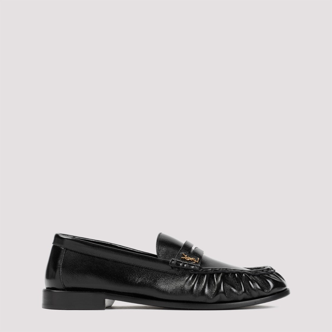 Saint Laurent 15 Black Lamb Leather Le Loafers