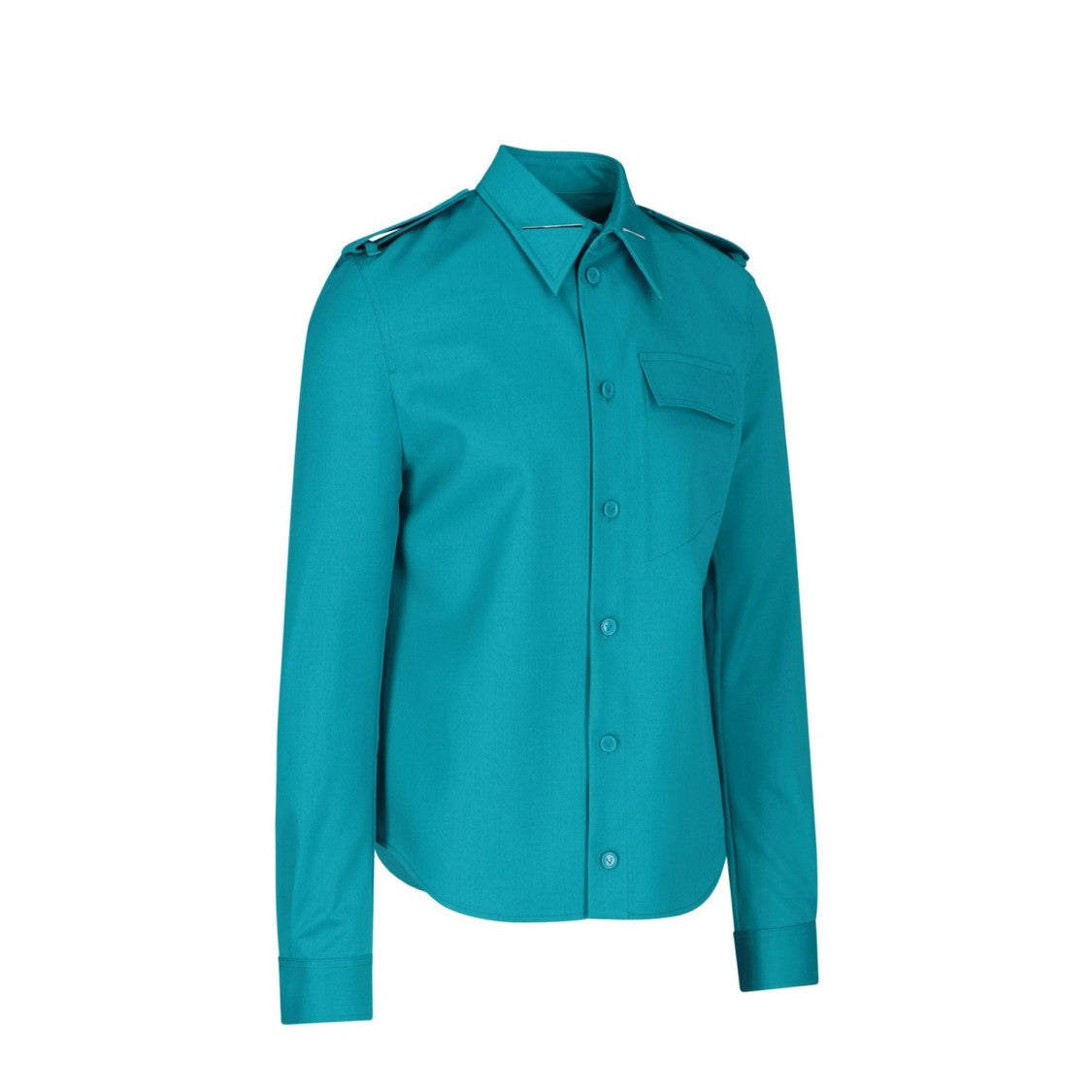 Bottega Veneta Grain De Poudre Wool Shirt