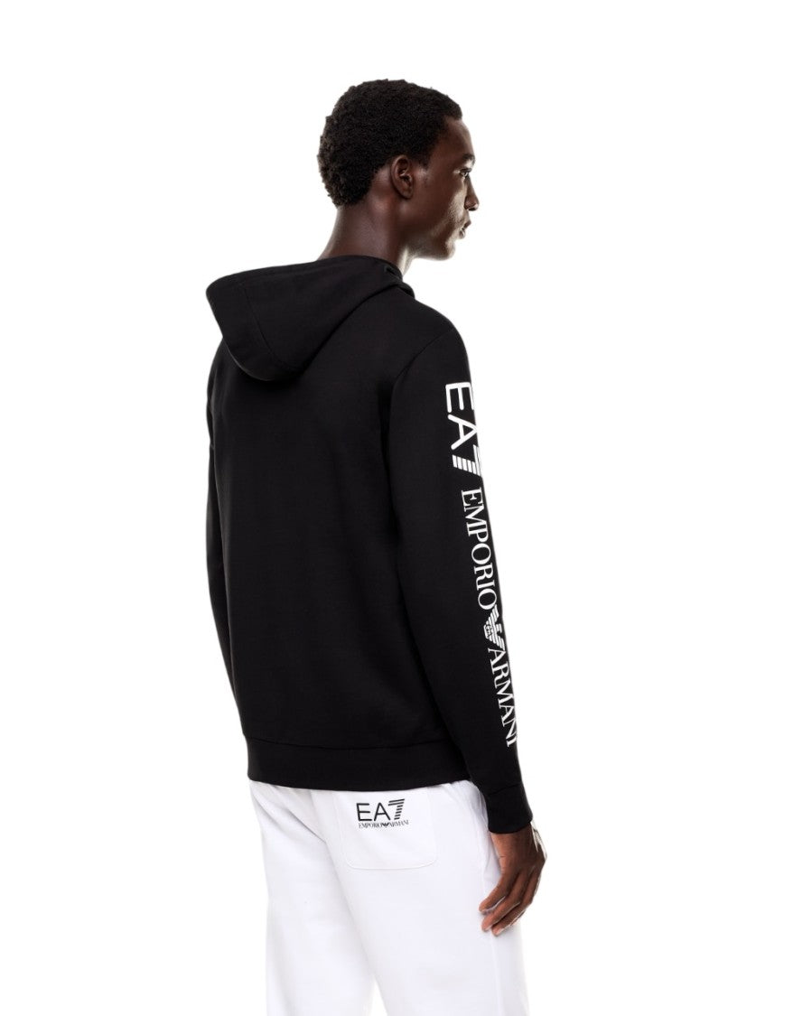 Ea7 Emporio Armani Regular Fit Hoodie With Drawstring