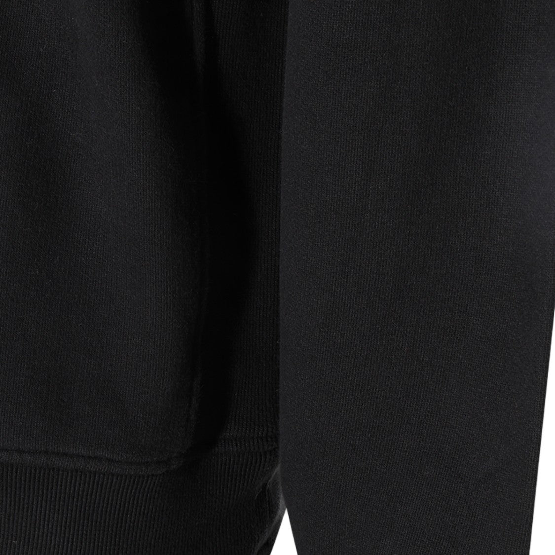 Stone Island Black Crewneck Sweater With Distinctive Logo Patch