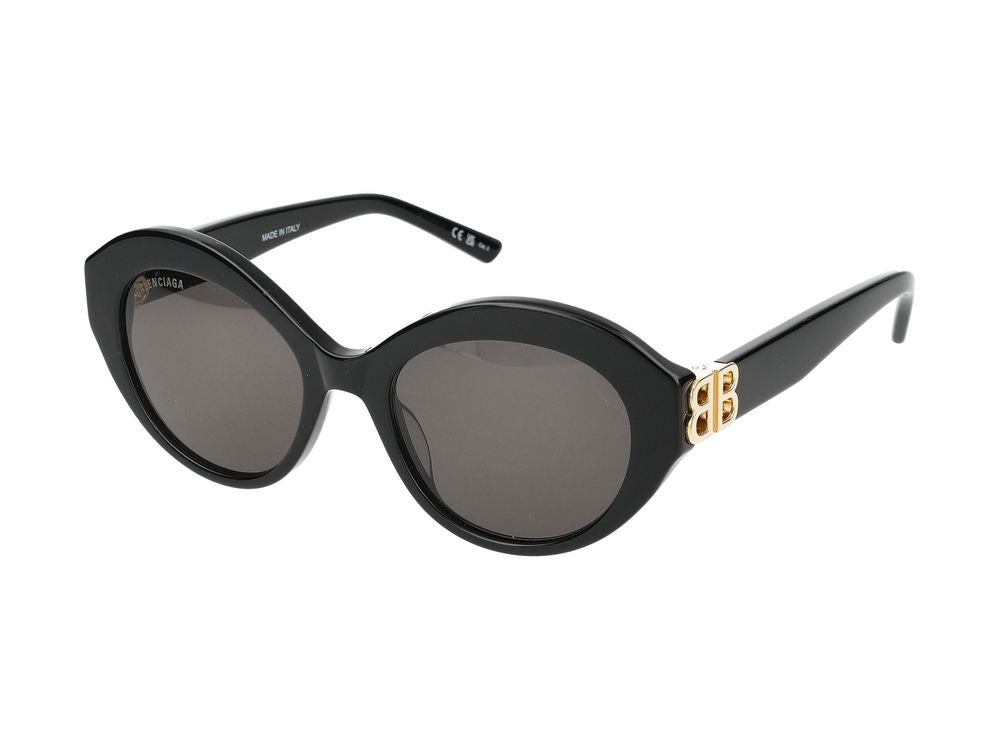 Balenciaga Sunglasses Bb0133s 001 Black Gold Grey 52/19/145