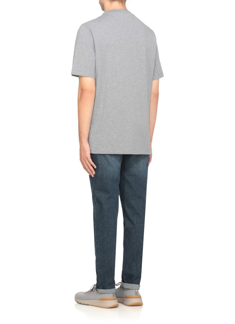Brunello Cucinelli Cotton T-Shirt With Logo