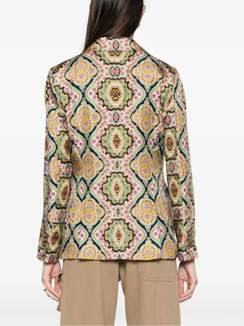 Etro Floral And Geometric Patterned Blazer