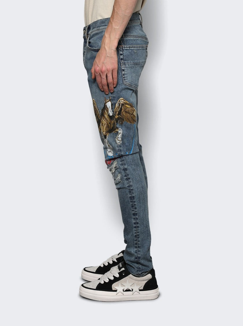 Amiri Pegasus Skinny Jean True Indigo