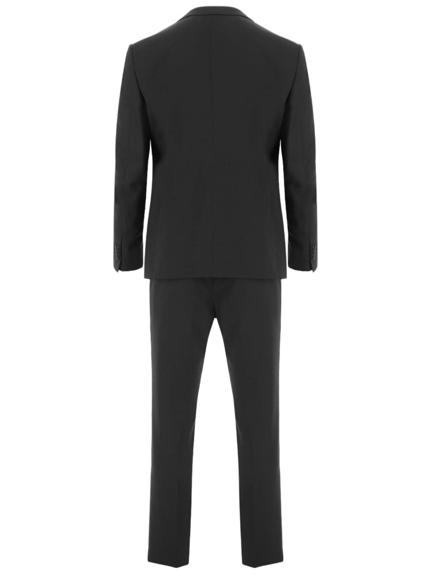 Giorgio Armani Black Tailored Slim-Fit Wool Suit