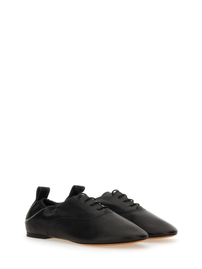 Lanvin Lace-Up Slipper With Pointed Toe