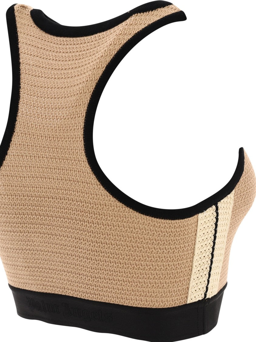 Palm Angels "Logo Tape" Knit Top