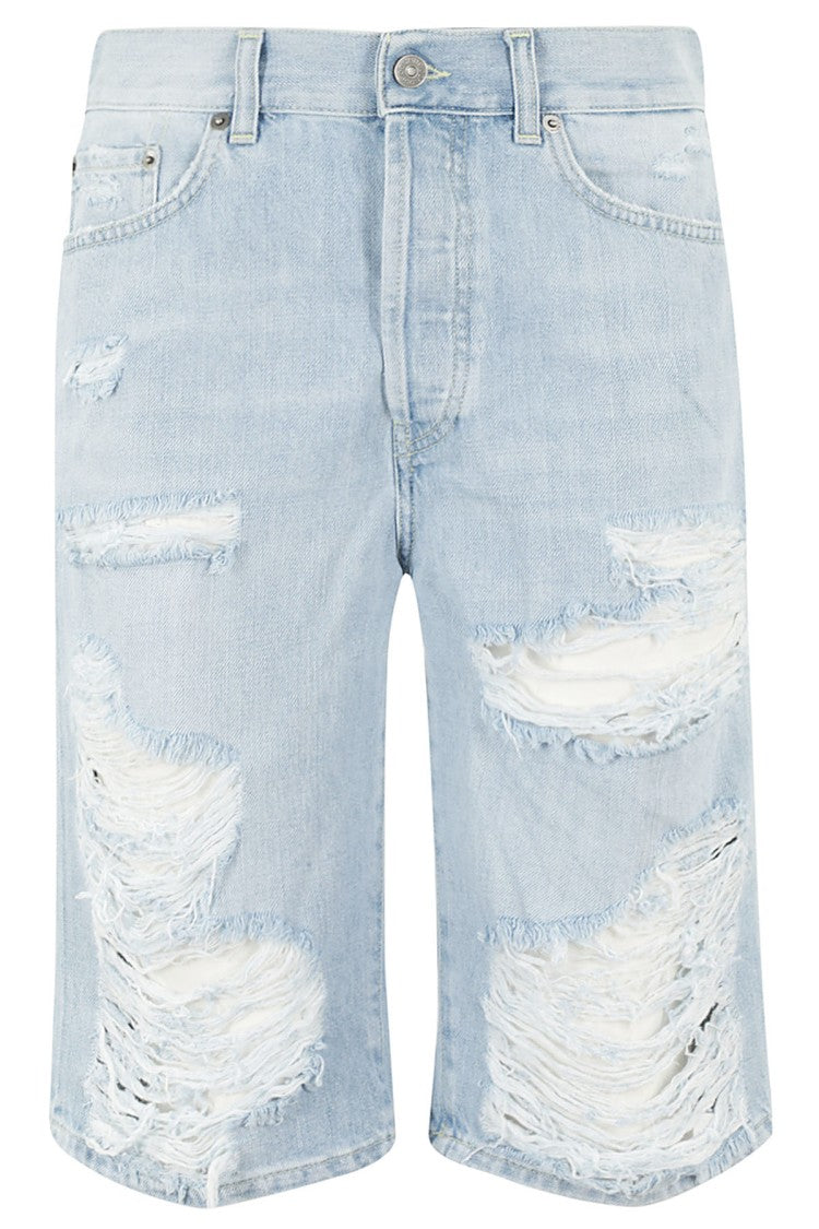 Dondup Light Blue Denim Mae Shorts