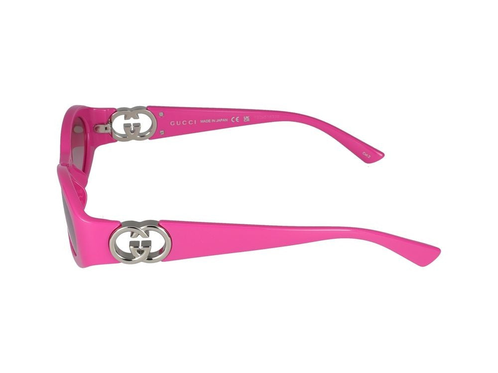 Gucci Fuchsia Gg1660s Rounded Frame Sunglasses