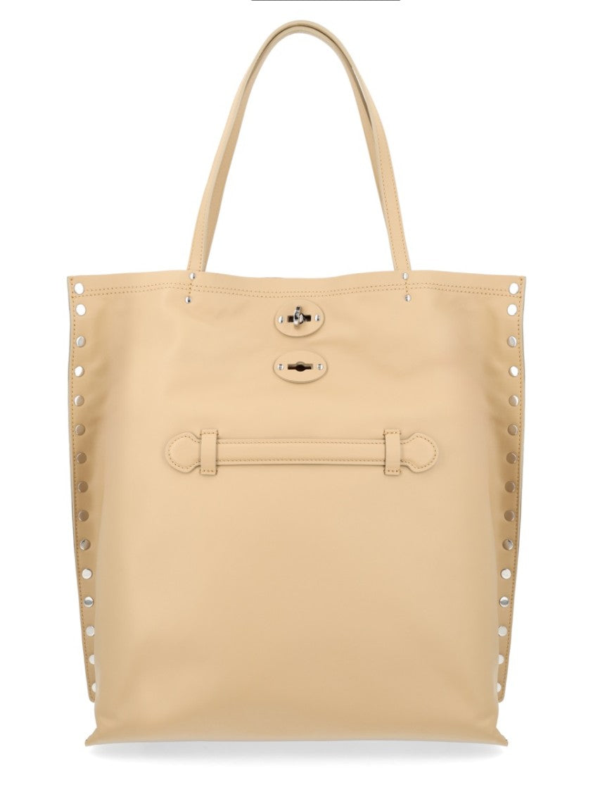 Zanellato Neutrals Bovine Leather Medium Tote Bag