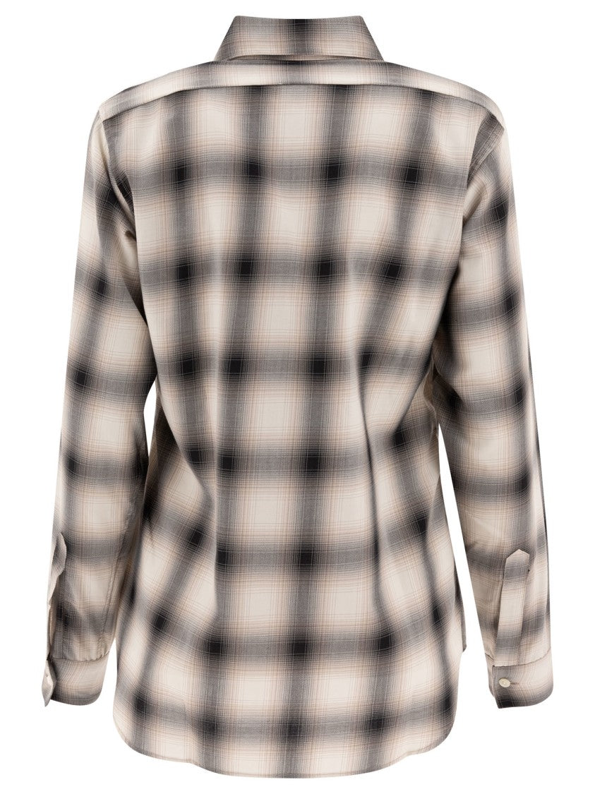 Nanamica Soft Blurred Plaid Classic Fit Shirt