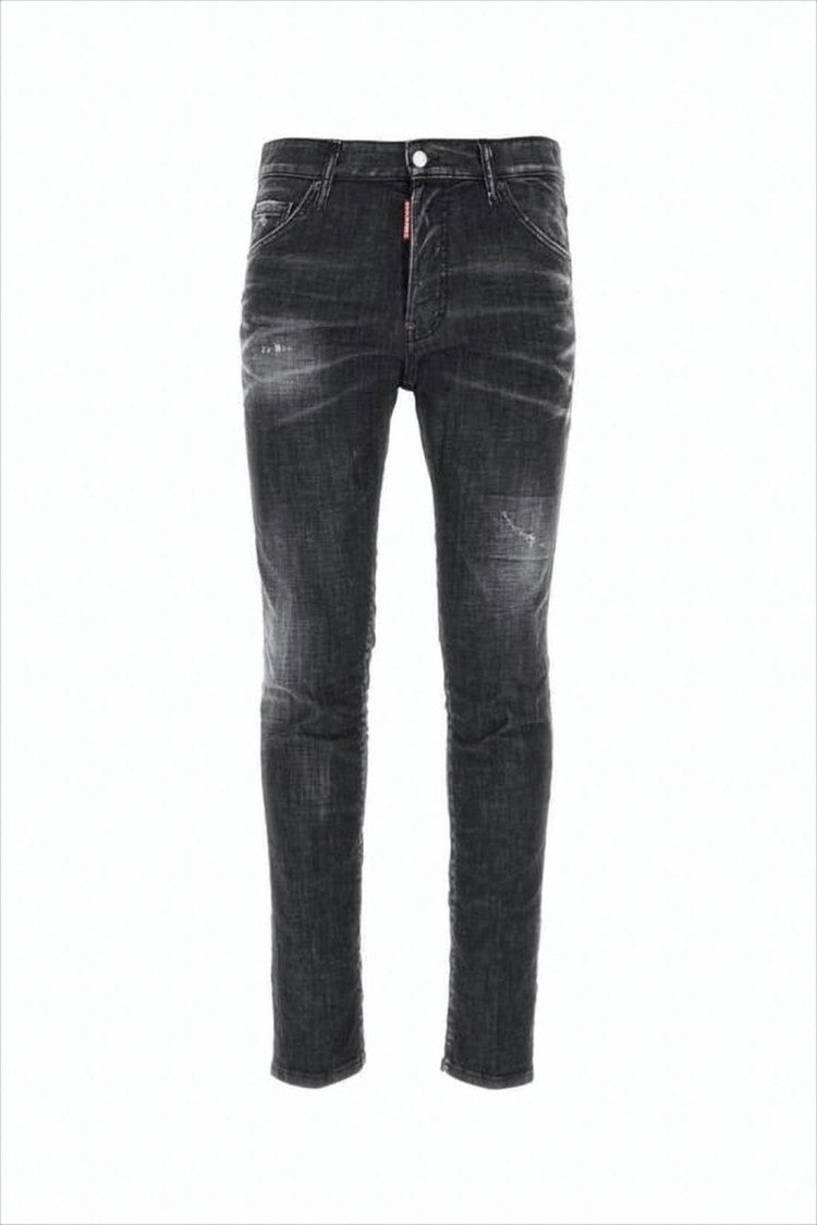 Dsquared2 Faded Black Slim-Fit Denim Pants
