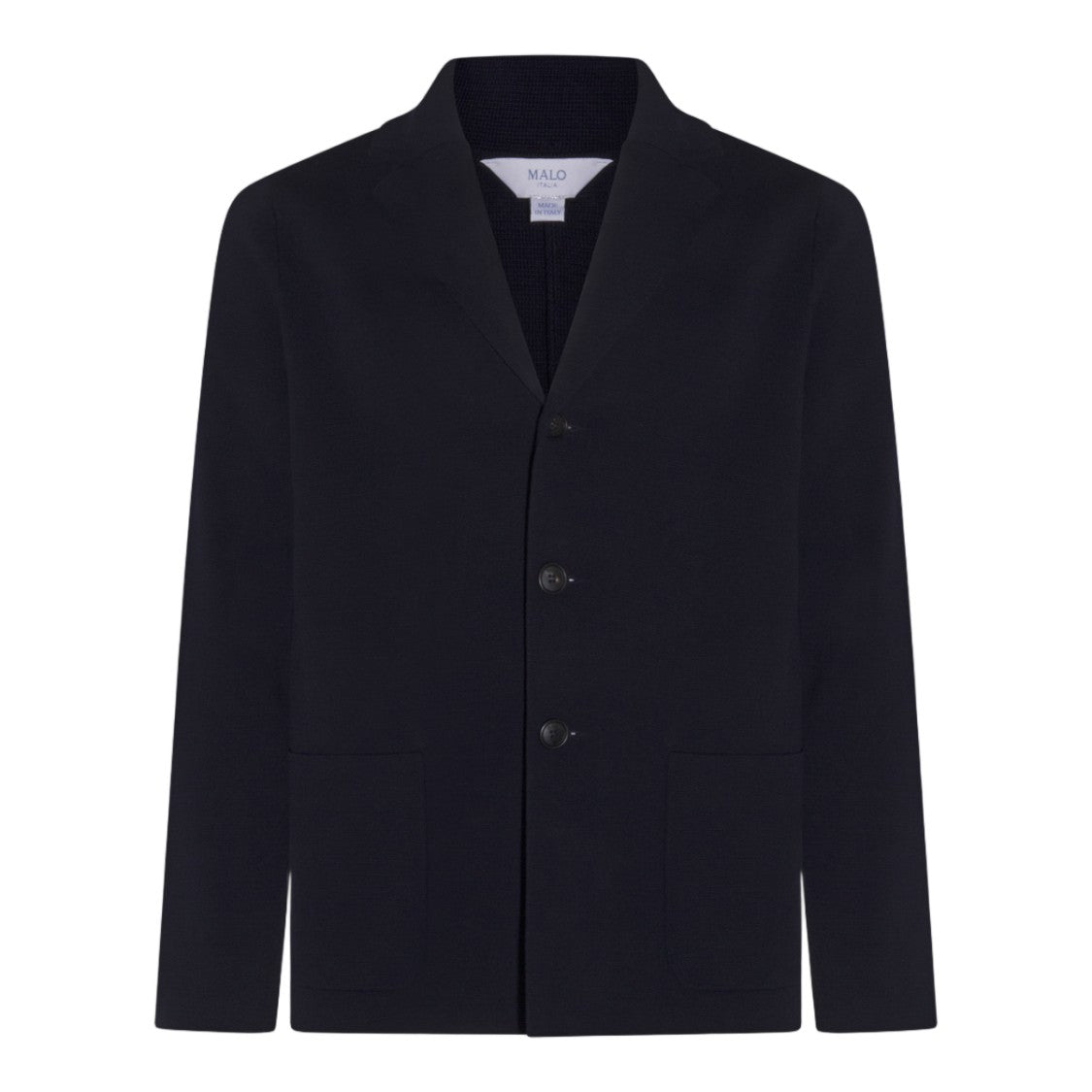Malo Tailored Minimalist Jacket With Notched Lapel And Three-Button Closure