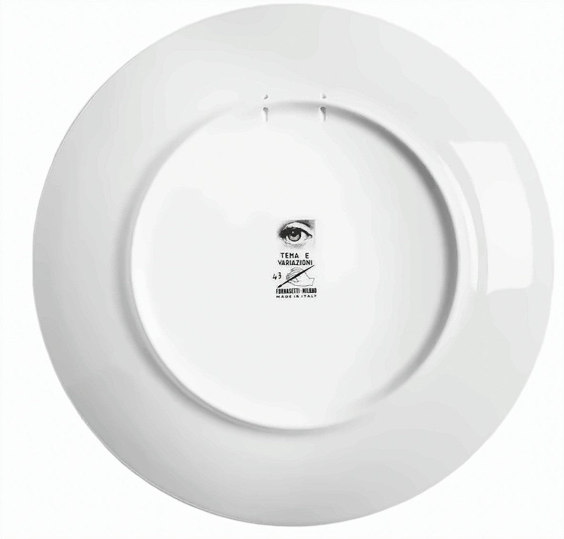 Fornasetti Tema E Variazioni Porcelain Plate