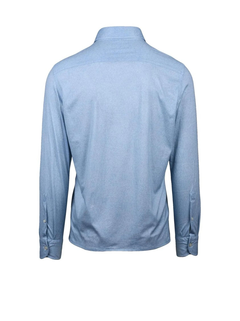 Sonrisa Fior Di Cotone Light Blue Cotton Polo Shirt