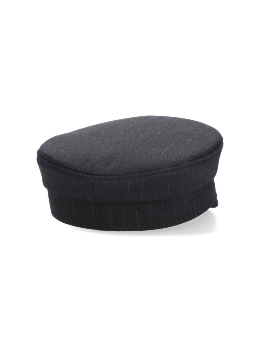 Ruslan Baginskiy Baker Boy Wool Blend Hat Black