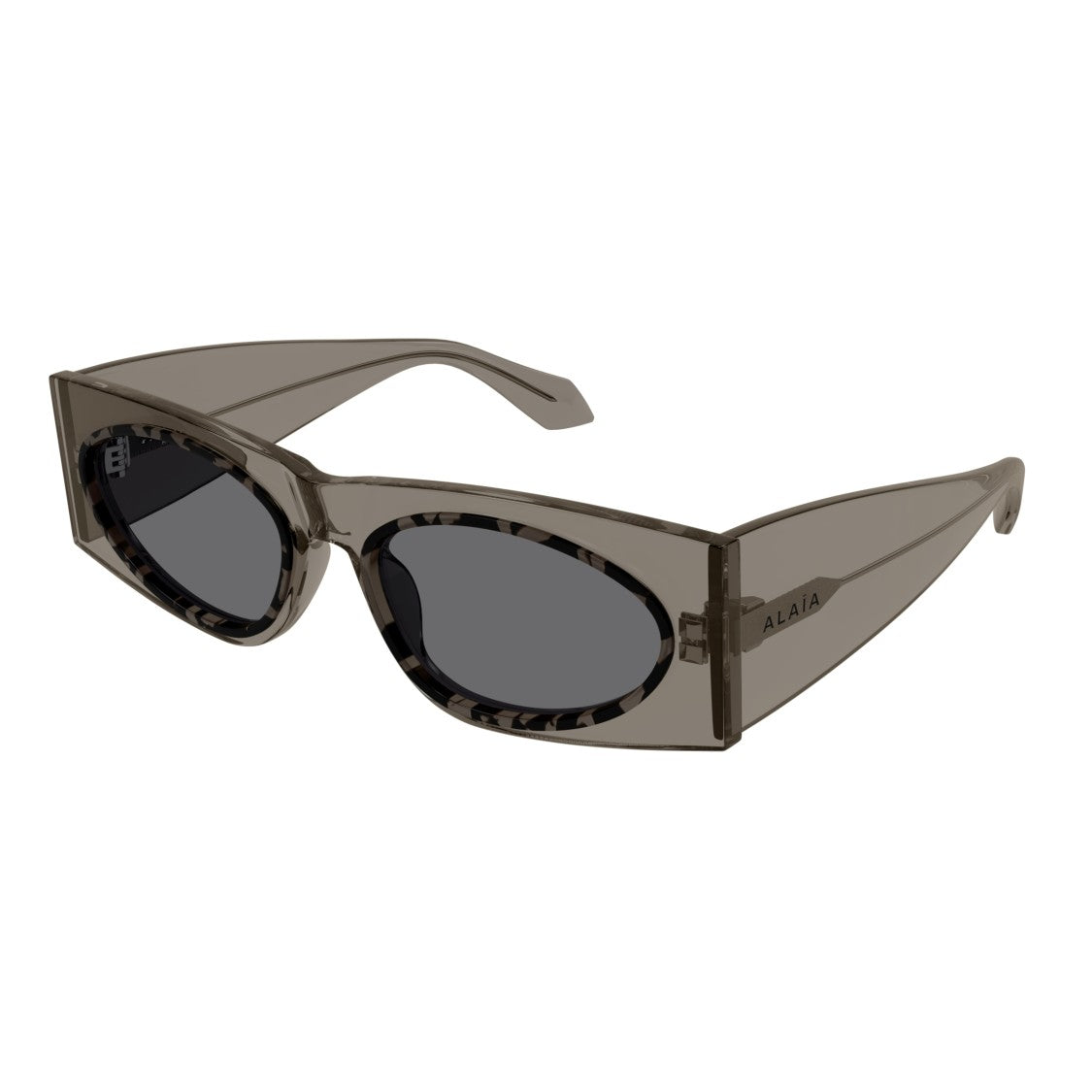 Azzedine Alaïa Aa0085s Oversized Rectangular Sunglasses With Tortoiseshell Pattern