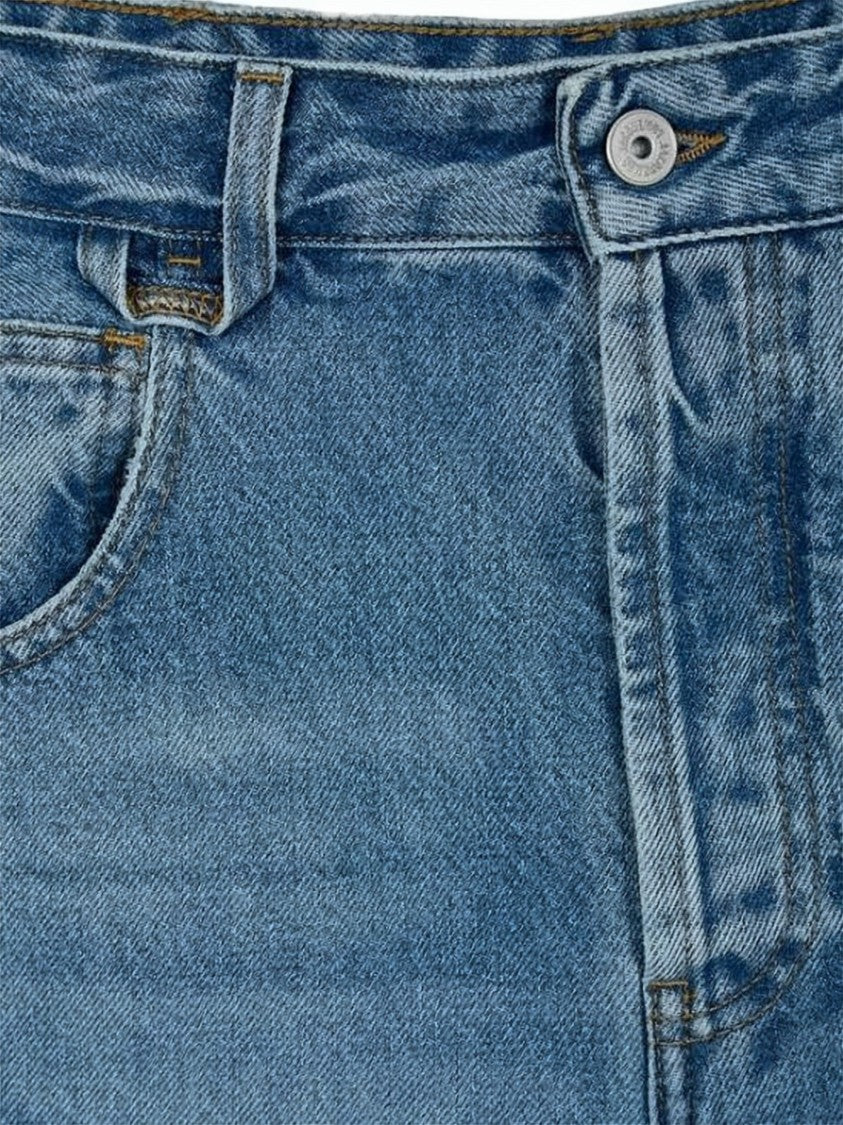 Jacquemus Mid-Blue Denim Pants With Classic Five-Pocket Design