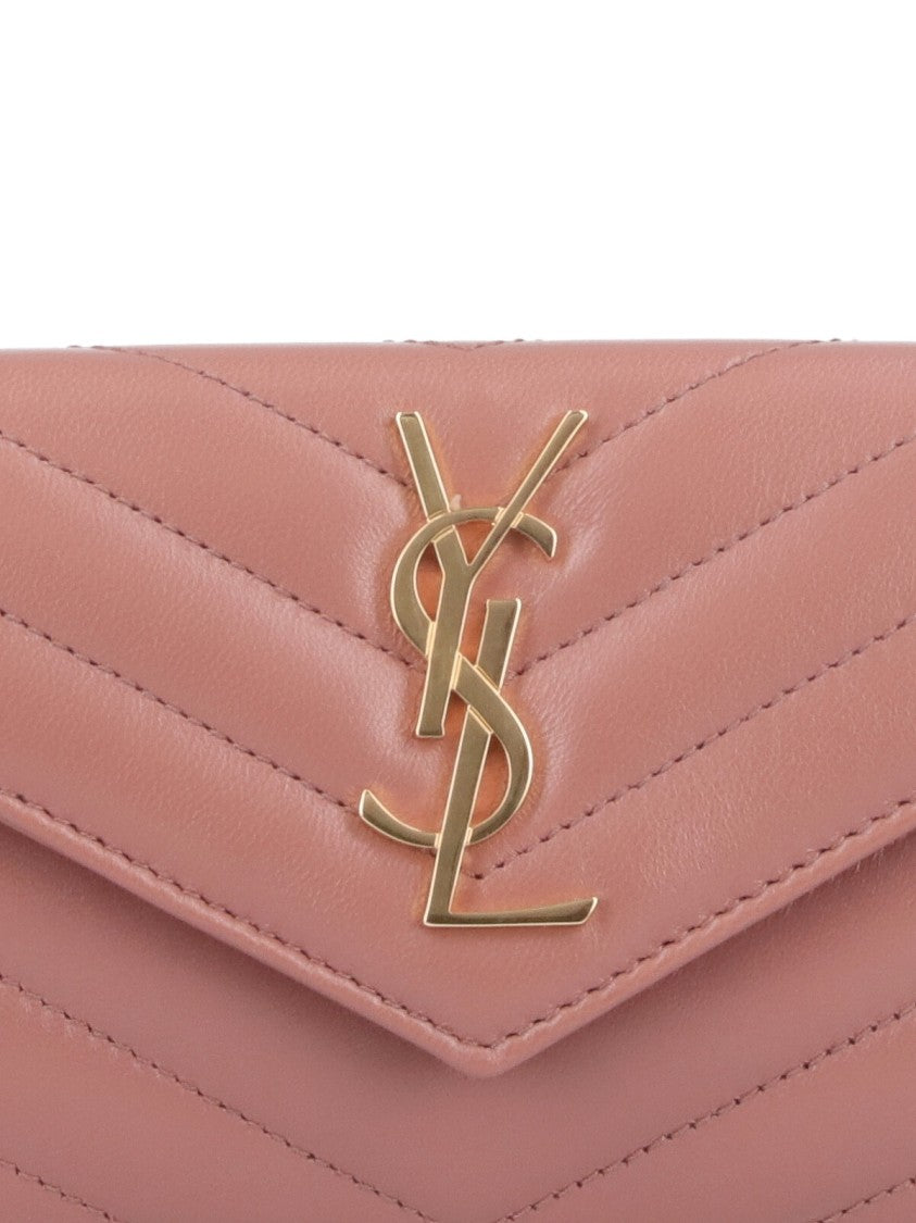 Saint Laurent "Cassandre" Wallet – Pink