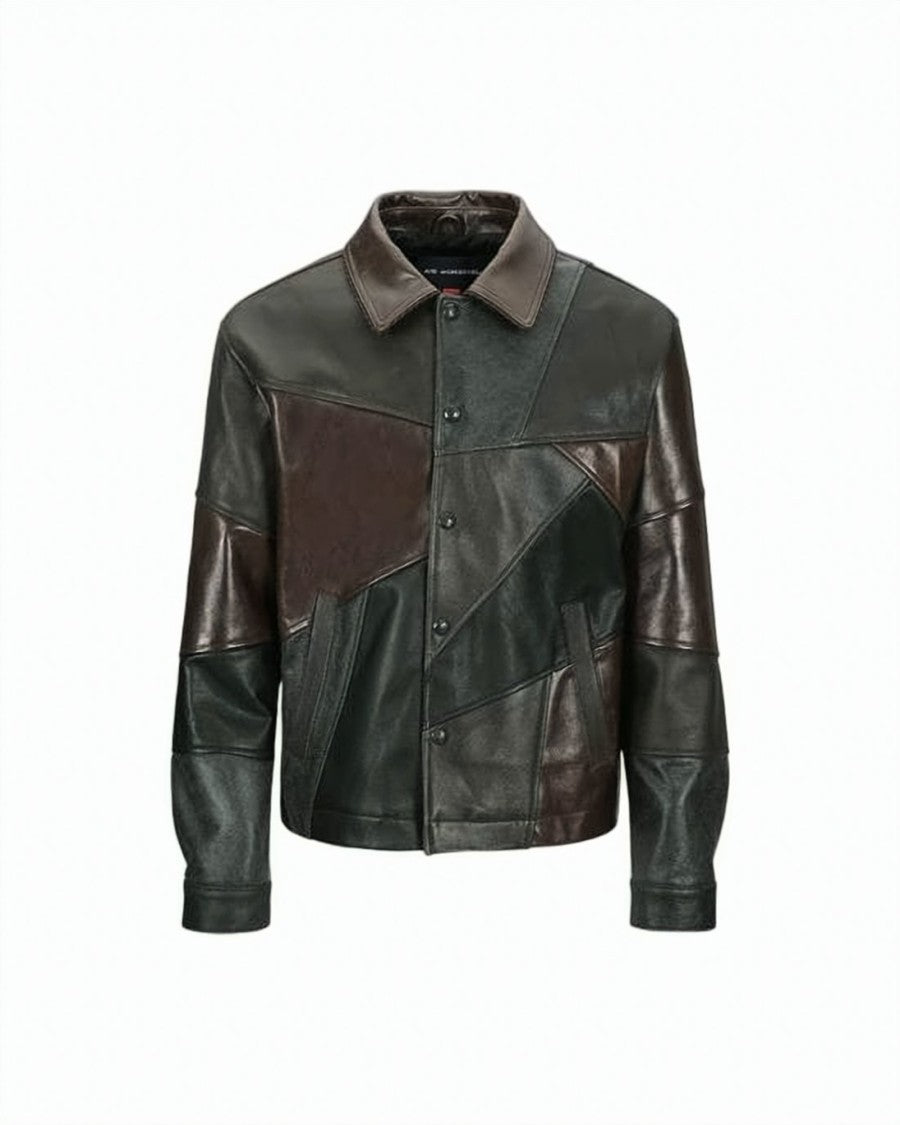 Bape Patchwork-Style Jacket With Structured Collar