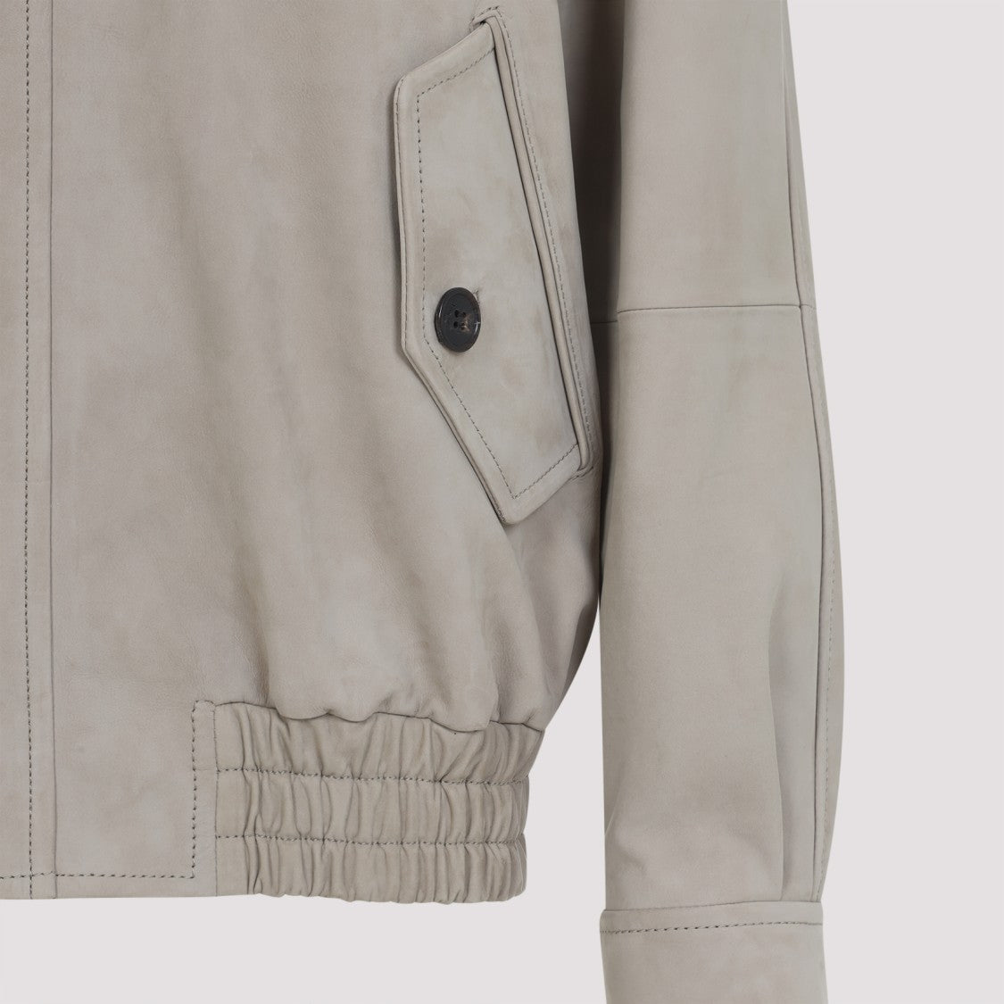 Saint Laurent Relaxed Fit Suede Calf Leather Jacket