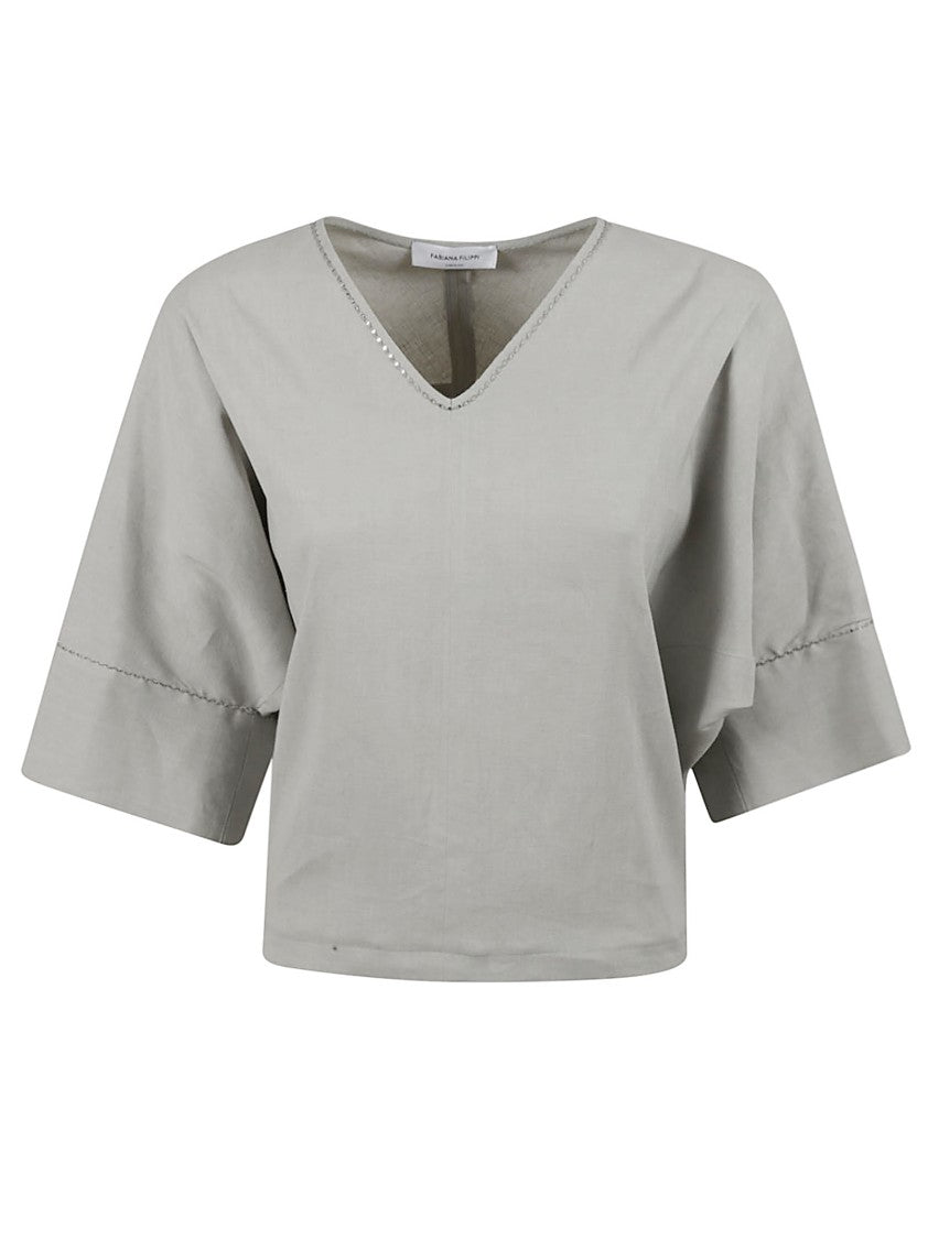 Fabiana Filippi Relaxed Fit V-Neck Shirt