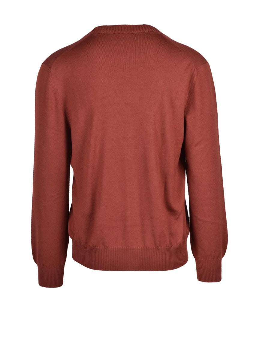 Gran Sasso Brown Virgin Wool Cardigan